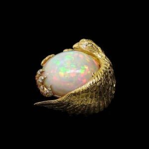 opal ring by jewellery designer Marc Alexandre